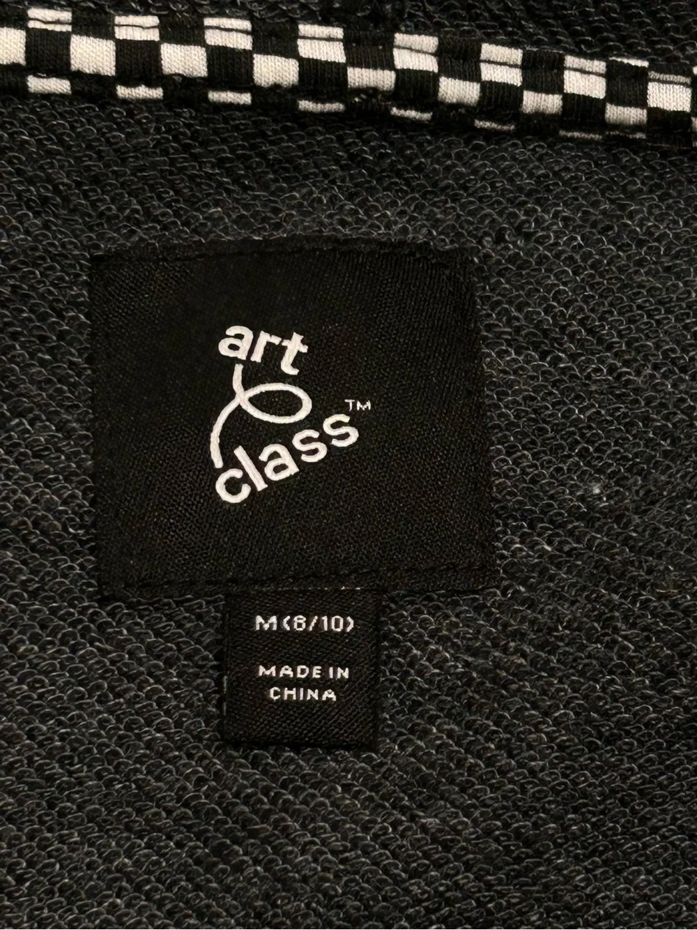Art Class Boy’s Black Zip up Hoodie size M(8-10)